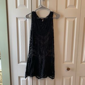 Free People Black Lace Mini Dress Size Small